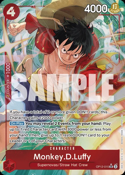 Monkey.D.Luffy OP12-015_p1 One Piece Card Game OP-12