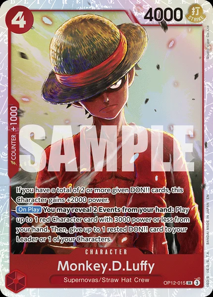Monkey.D.Luffy OP12-015 One Piece Card Game OP-12