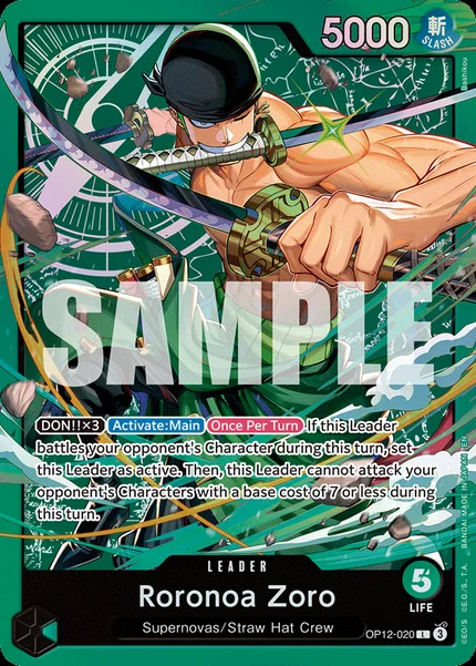 Roronoa Zoro OP12-020_p5 One Piece Card Game ST-32