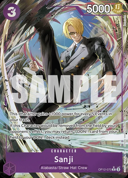 Sanji OP12-070_p1 One Piece Card Game OP-12