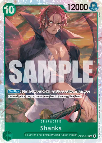 Shanks OP13-028 One Piece Card Game OP-13