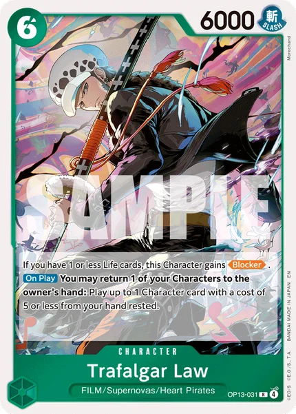Trafalgar Law OP13-031 One Piece Card Game OP-13