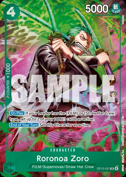 Roronoa Zoro OP13-037_p1 One Piece Card Game OP15-EB04