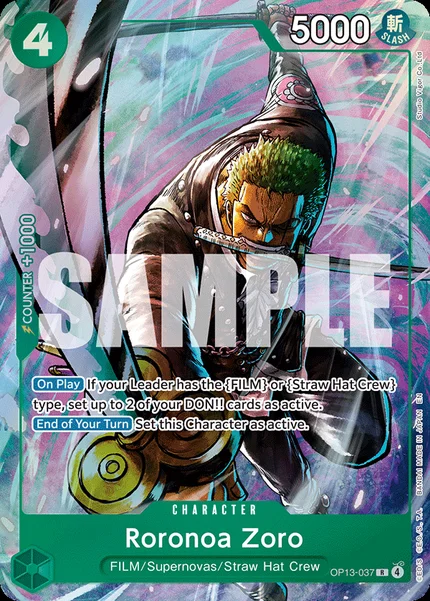 Roronoa Zoro OP13-037_p2 One Piece Card Game Promo