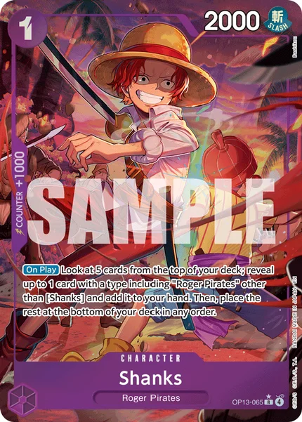 Shanks OP13-065_p1 One Piece Card Game OP-13