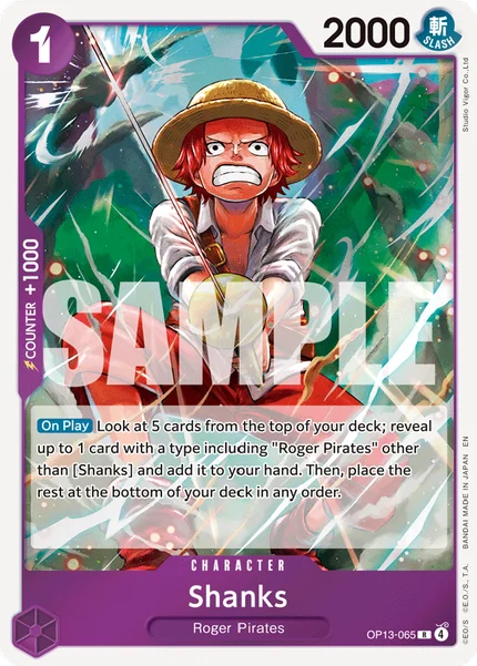 Shanks OP13-065 One Piece Card Game OP-13