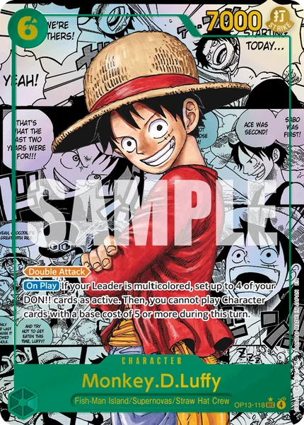 Monkey.D.Luffy OP13-118_p2 One Piece Card Game OP-13