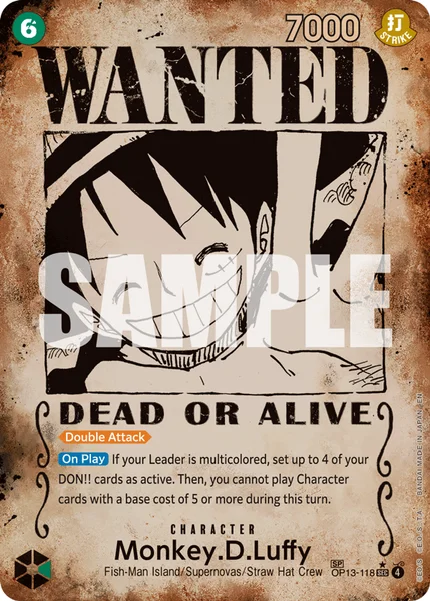 Monkey.D.Luffy OP13-118_p4 One Piece Card Game OP-13