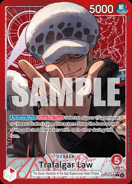 Trafalgar Law OP14-001_p1 One Piece Card Game OP14-EB04