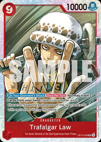 Trafalgar Law OP14-009 One Piece Card Game OP14-EB04