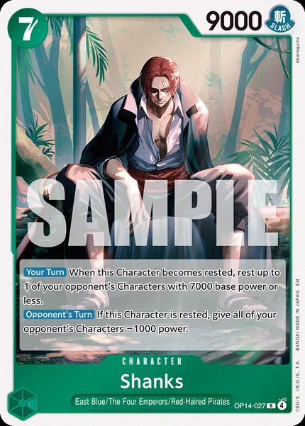 Shanks OP14-027 One Piece Card Game OP14-EB04