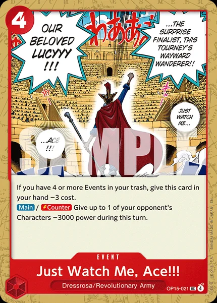 Just Watch Me, Ace!!! OP15-021 One Piece Card Game OP15-EB04