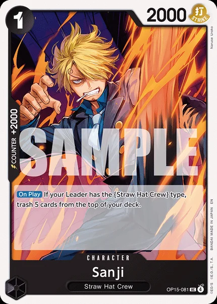 Sanji OP15-081 One Piece Card Game OP15-EB04