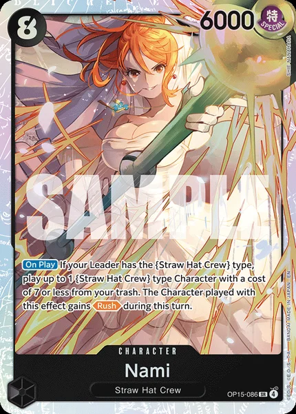 Nami OP15-086 One Piece Card Game OP15-EB04