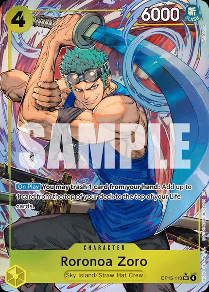 Roronoa Zoro OP15-113_p1 One Piece Card Game OP15-EB04