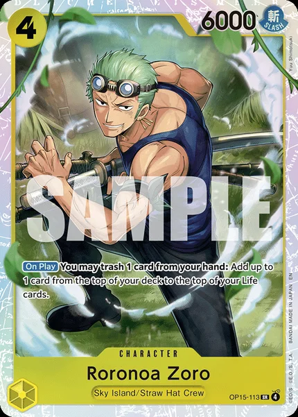 Roronoa Zoro OP15-113 One Piece Card Game OP15-EB04