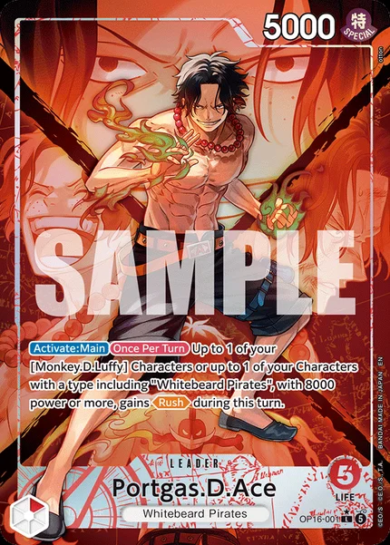 Portgas.D.Ace OP16-001_p1 One Piece Card Game OP-16