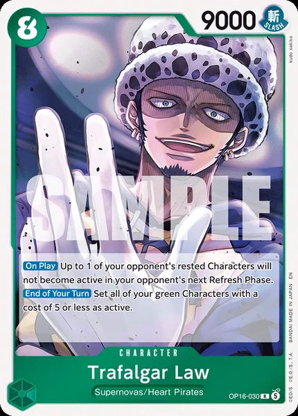 Trafalgar Law OP16-030 One Piece Card Game OP-16