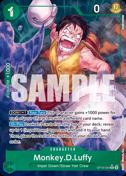 Monkey.D.Luffy OP16-034_p1 One Piece Card Game OP-16