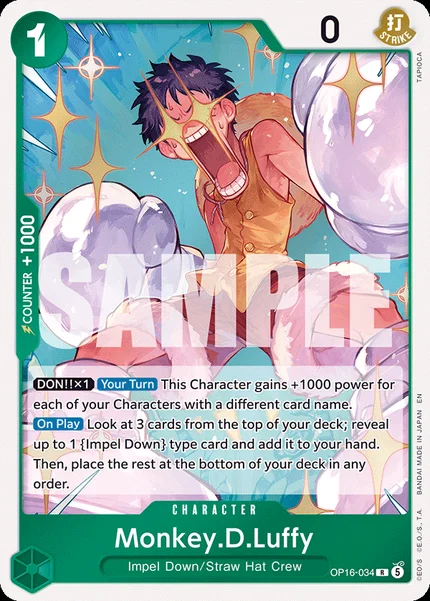 Monkey.D.Luffy OP16-034 One Piece Card Game OP-16