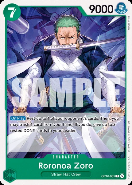 Roronoa Zoro OP16-035 One Piece Card Game OP-16