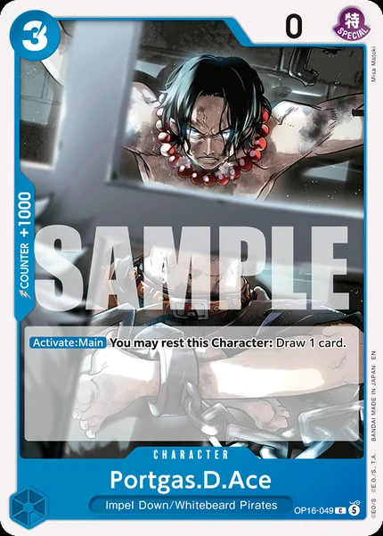 Portgas.D.Ace OP16-049 One Piece Card Game OP-16