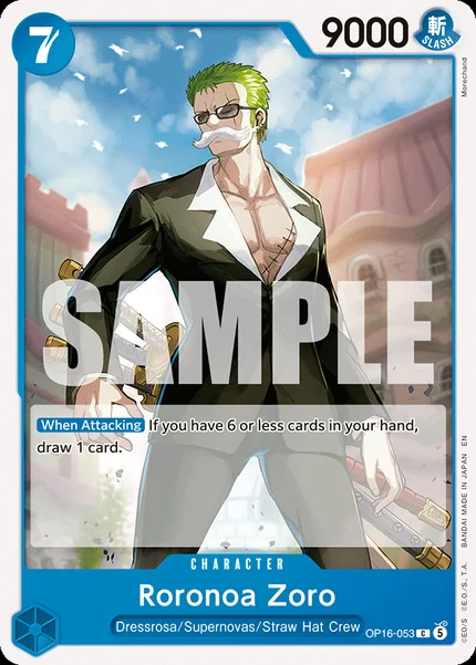 Roronoa Zoro OP16-053 One Piece Card Game OP-16