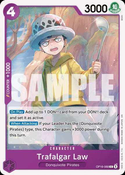 Trafalgar Law OP16-068 One Piece Card Game OP-16
