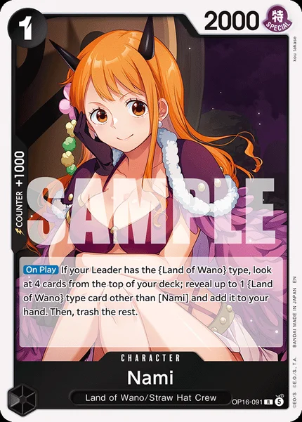 Nami OP16-091 One Piece Card Game OP-16