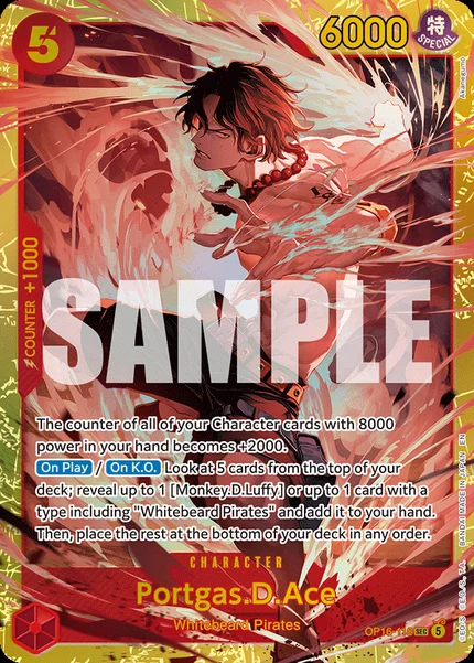 Portgas.D.Ace OP16-118 One Piece Card Game OP-16