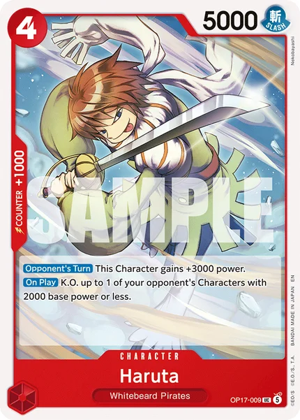Haruta OP17-009 OP-17 One Piece Card Game