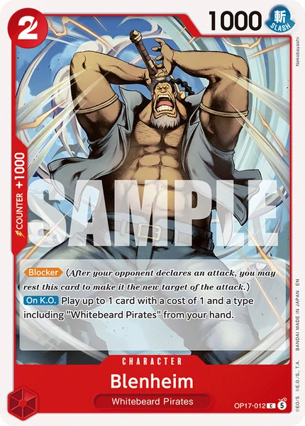 Blenheim OP17-012 OP-17 One Piece Card Game