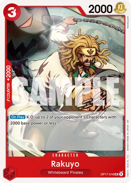 Rakuyo OP17-016 OP-17 One Piece Card Game