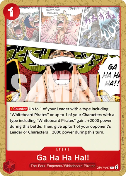 Ga Ha Ha Ha!! OP17-017 OP-17 One Piece Card Game