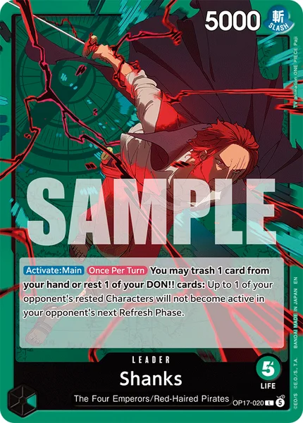 Shanks OP17-020 de One Piece OP-17