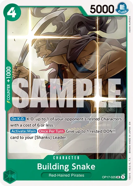 Building Snake OP17-025 OP-17 One Piece Card Game