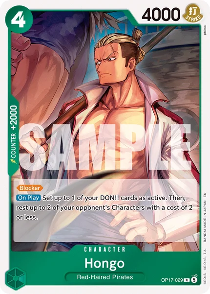Hongo OP17-029 OP-17 One Piece Card Game