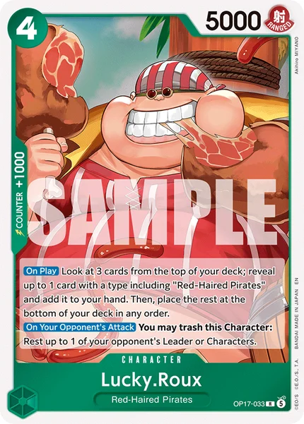 Lucky.Roux OP17-033 OP-17 One Piece Card Game