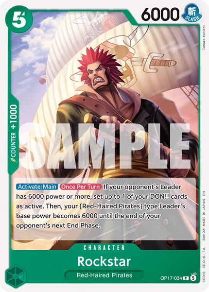 Rockstar OP17-034 OP-17 One Piece Card Game