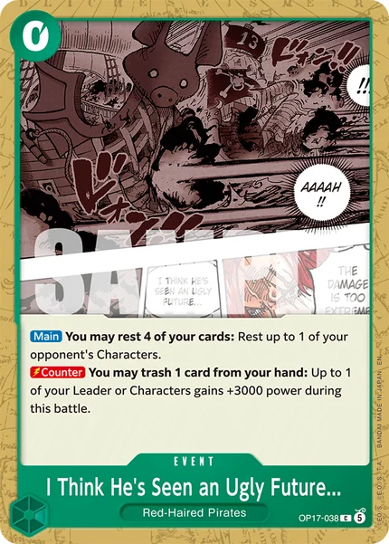 I Think He's Seen an Ugly Future... OP17-038 OP-17 One Piece Card Game