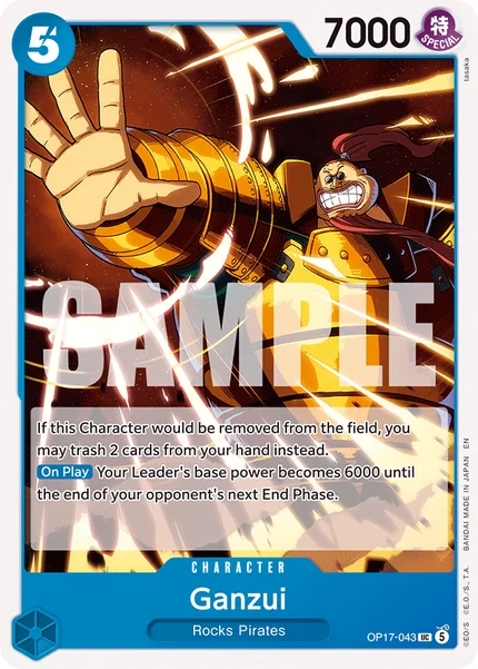 Ganzui OP17-043 OP-17 One Piece Card Game