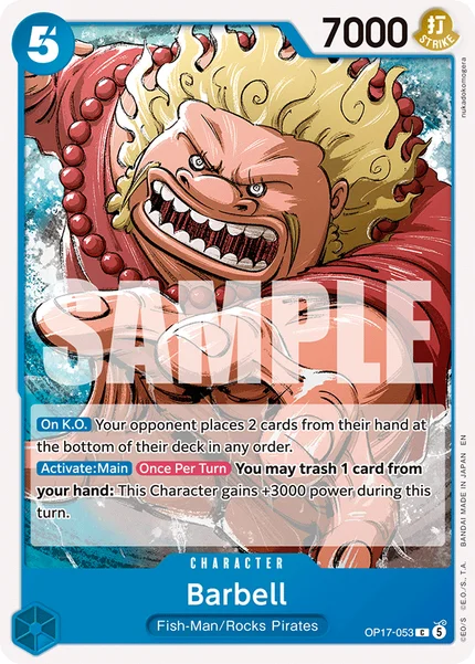 Barbell OP17-053 OP-17 One Piece Card Game