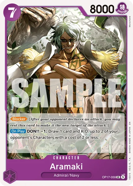 Aramaki OP17-059 OP-17 One Piece Card Game