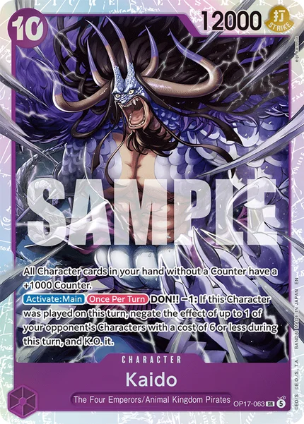 Kaido OP17-063 OP-17 One Piece Card Game