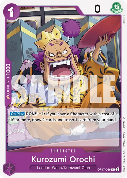 Kurozumi Orochi OP17-066 OP-17 One Piece Card Game