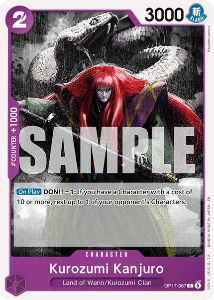 Kurozumi Kanjuro OP17-067 OP-17 One Piece Card Game