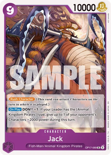 Jack OP17-069 OP-17 One Piece Card Game