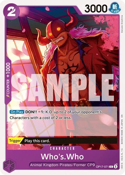 Who's.Who OP17-071 OP-17 One Piece Card Game