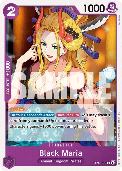 Black Maria OP17-072 OP-17 One Piece Card Game