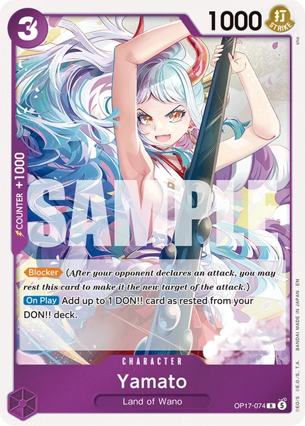 Yamato OP17-074 OP-17 One Piece Card Game